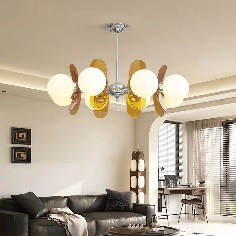 Afralia™ Medieval Glass Chandelier: Bauhaus Suspension Pendant Lamp for Dining Table
