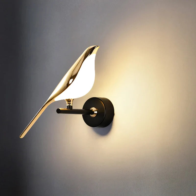 Afralia™ Nordic Magpie Art Wall Lights for Bedroom Living Room Sconce Stairs Hallway