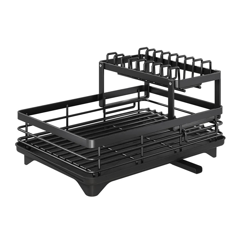 Afralia™ Kitchen Counter Organizer Rack for Dishes, Knives, Pots, Utensils & Tableware Storage