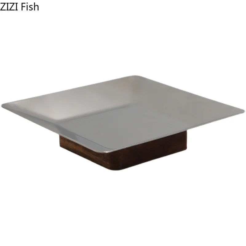 Afralia Acacia Wooden Fruit Bowl Tray for Living Room Coffee Table Décor