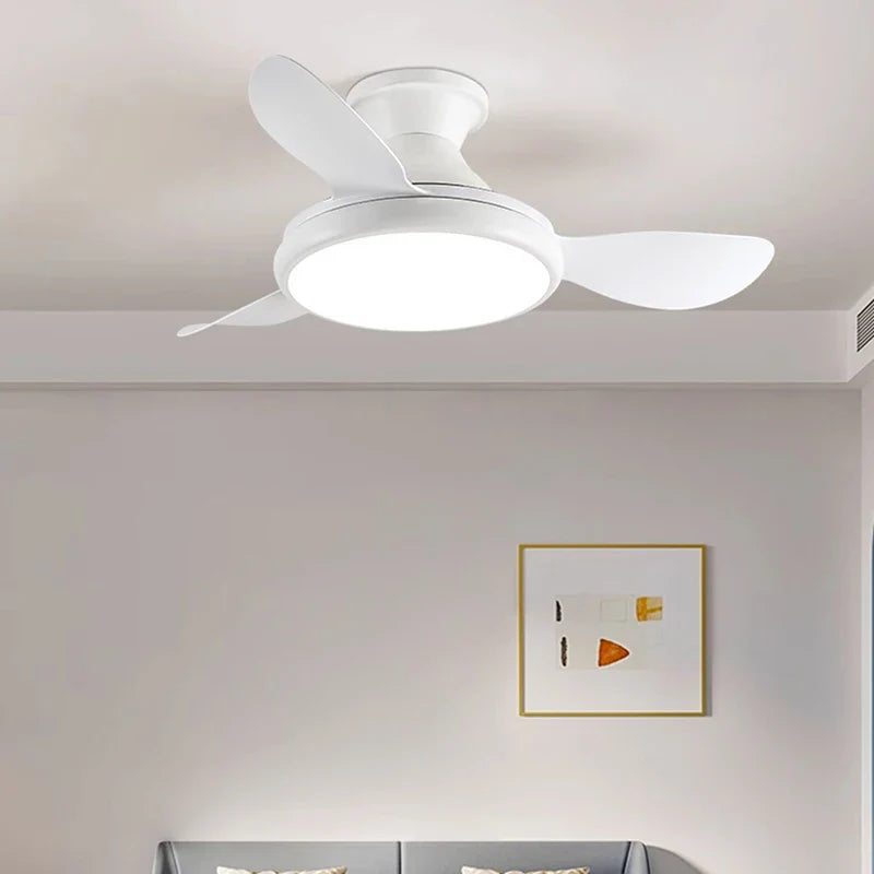 Afralia™ LED Ceiling Fan Lights for Children's Bedroom and Dining Room