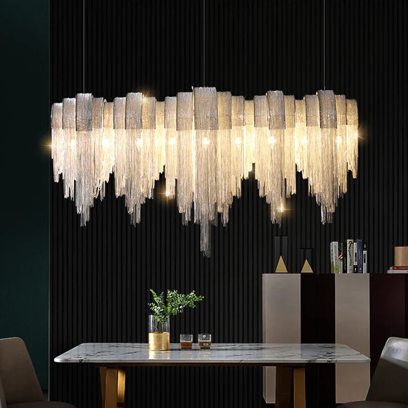 Afralia™ Modern Pendant Chandeliers Dining Room Hanging Ceiling Lamps Indoor Lighting
