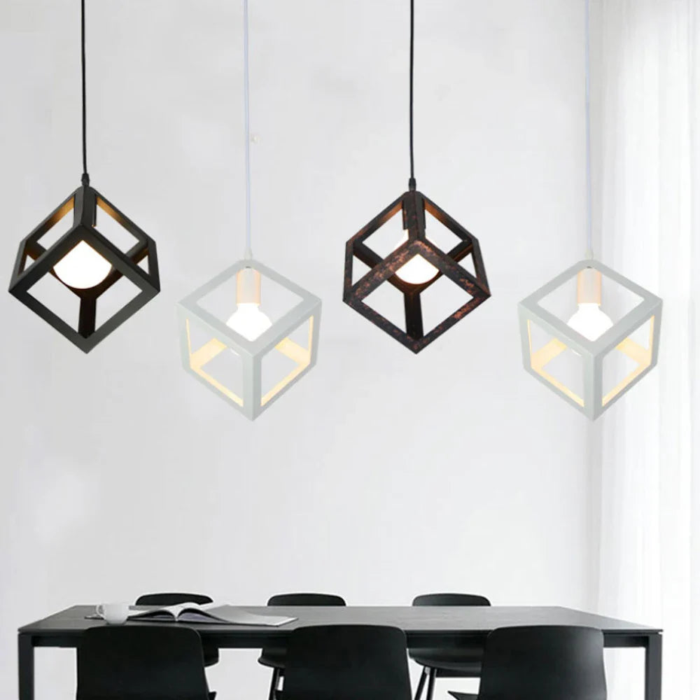 Afralia™ Iron Pendant Light: Industrial Retro Vintage Hanging Lamp for Dining Room and Kitchen