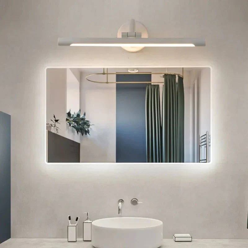 Afralia™ Modern LED Bathroom Wall Light 43cm 58cm Indoor Sconces Lighting Bedroom Fixtures