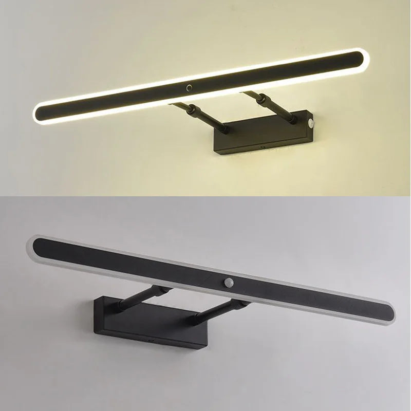 Motion Sensor Mirror Light LED Wall Lamp by Afralia™: Stylish 40cm Bathroom Wall Sconce