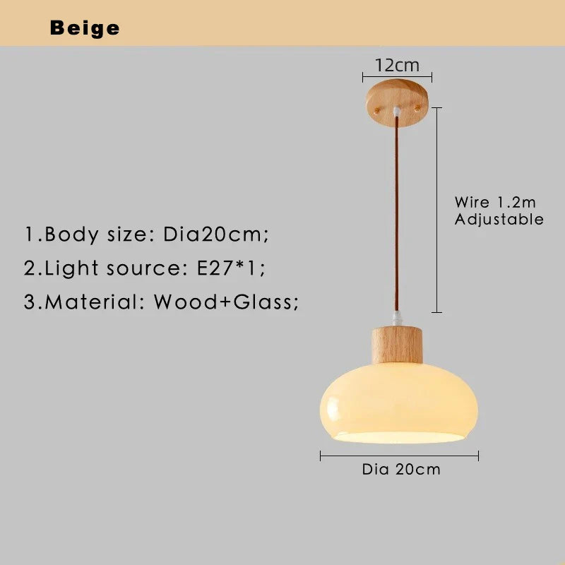 Afralia™ Orange Glass LED Pendant Light Fixture for Home Indoor Living Spaces