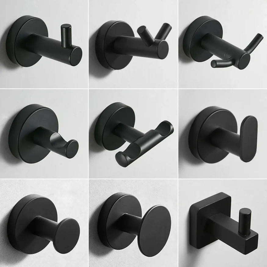 Afralia™ Stainless Steel Wall Towel Hook Bathroom Hardware Hooks