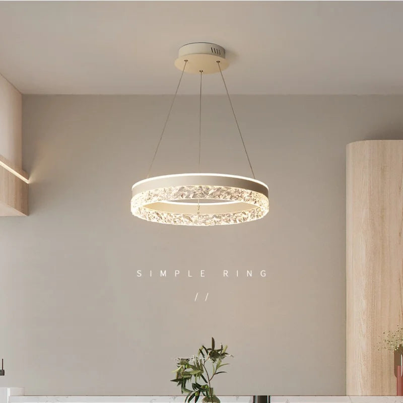 Afralia™ Modern LED Chandelier Pendant Lamp for Home Ceiling Lighting