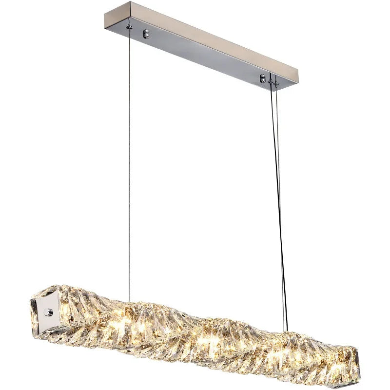 Afralia™ Luxury K9 Crystal Chandelier with Remote Control Dimming