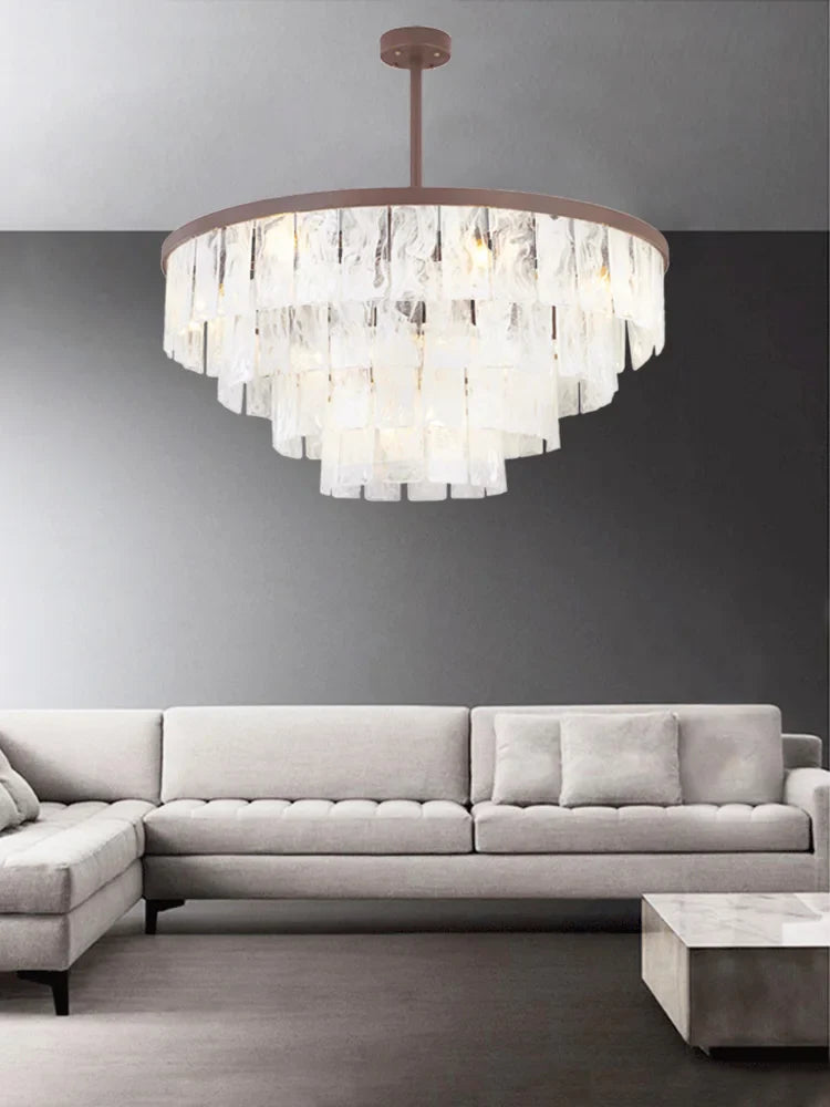 Afralia™ Cloud Glass LED Pendant Light - Dimmable Designer Home Decoration