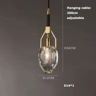 Afralia™ Art Deco LED Glass Ceiling Chandelier Pendant Light - Vintage American Style
