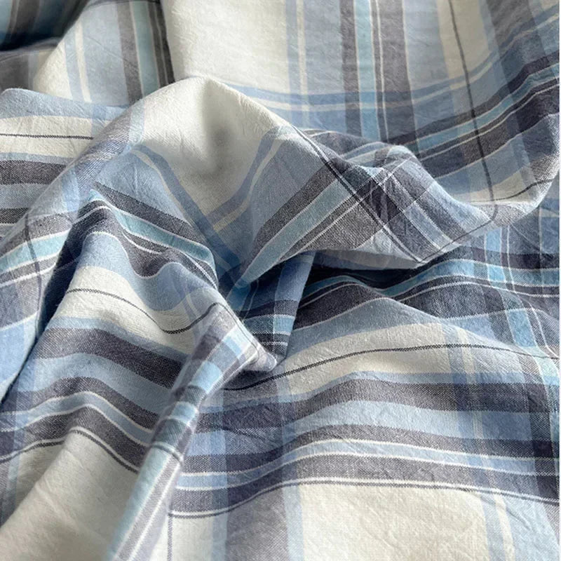 Afralia™ Japanese Style Cotton Printed 4Pcs Bedding Set with Double-Sided Design