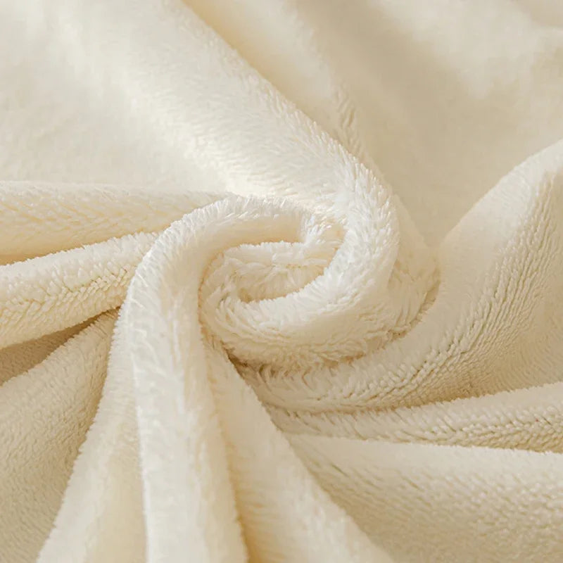 Afralia™ Cozy Velvet Fitted Sheet: Thick Warm Bed Cover for Bedroom Living Room