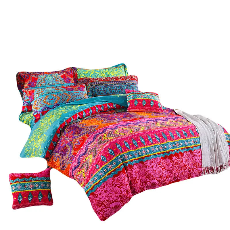 Afralia™ Colored Brushed Bedding Sets: European Style, Soft Quilt Cover Kit for Single-Double Bed
