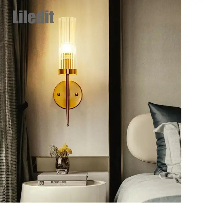 Afralia™ LED Sconce Light: Modern Nordic Style Metal Wall Lamp for Bedroom & Home Background