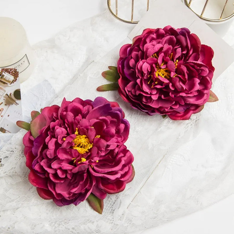 Afralia™ Big Peony Headwear Artificial Flowers for Home & Wedding Decoration