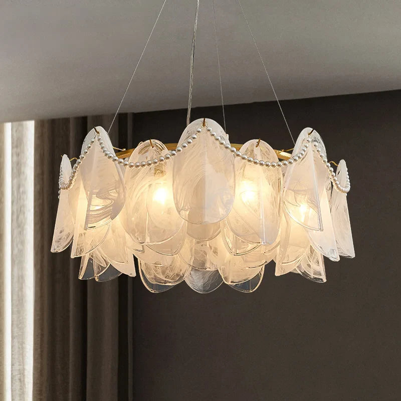 Afralia™ Glass Chandelier Pendant Lights for Luxury Home Decor