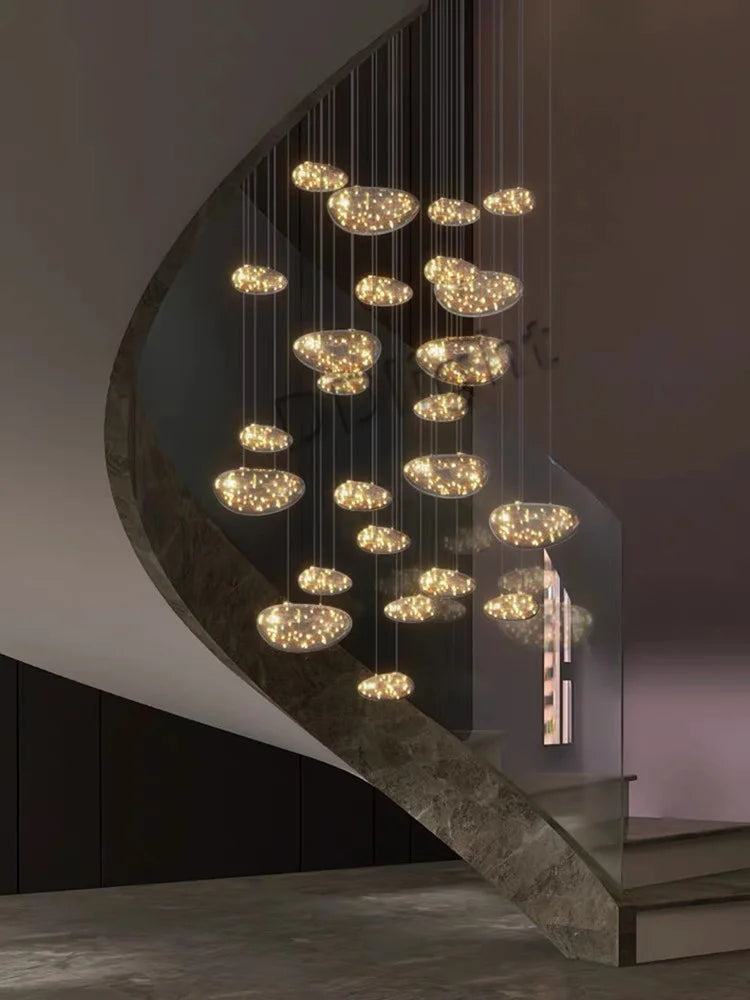 Afralia™ LED Drop Chandelier Lighting for Living & Dining Room Decor