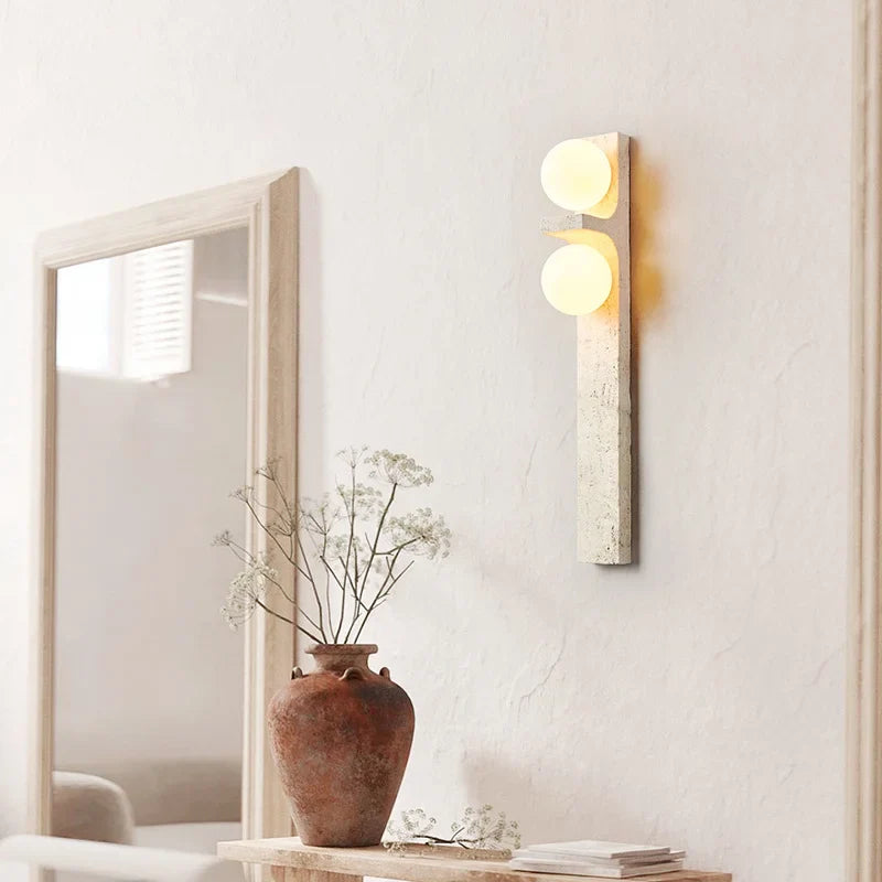 Afralia™ Nordic Brass Marble Wall Sconce for Modern Indoor Lighting