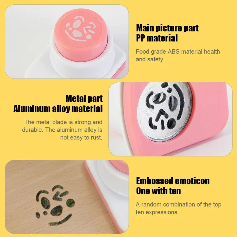 Afralia™ Sushi Tool Set: Nori Punch Cutter & Onigiri Mould for Bento Box Fun