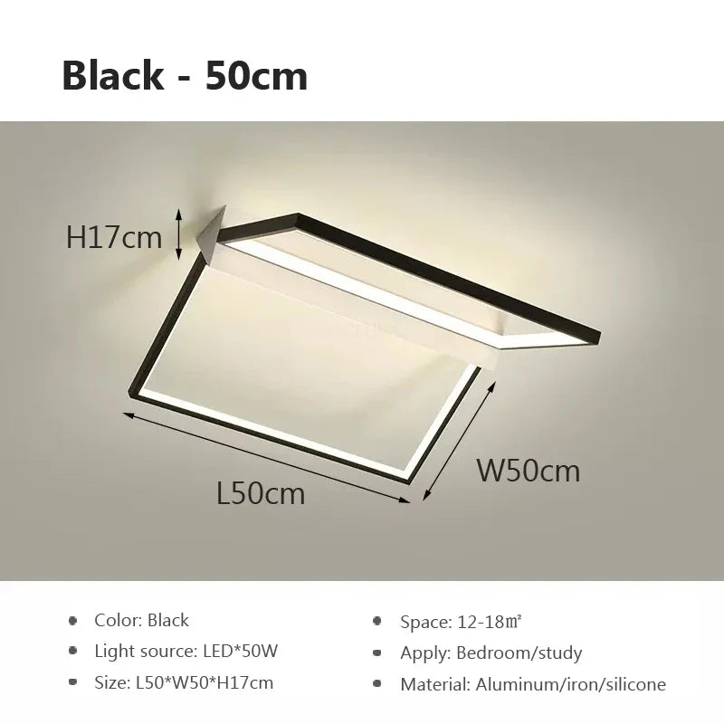 Afralia™ Geometric LED Ceiling Lights for Stylish Home Lighting