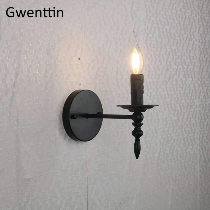 Afralia™ Industrial Retro Wall Sconces LED Light for Home Loft Bedroom Decor