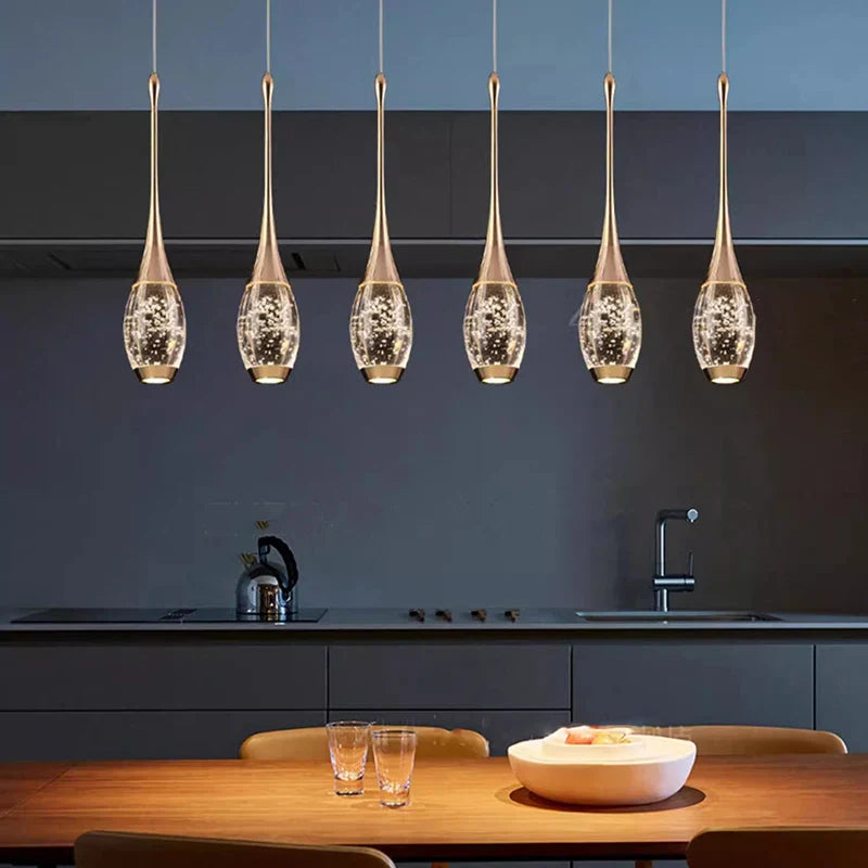 Afralia™ LED Chandelier Modern Dining Room Ceiling Light