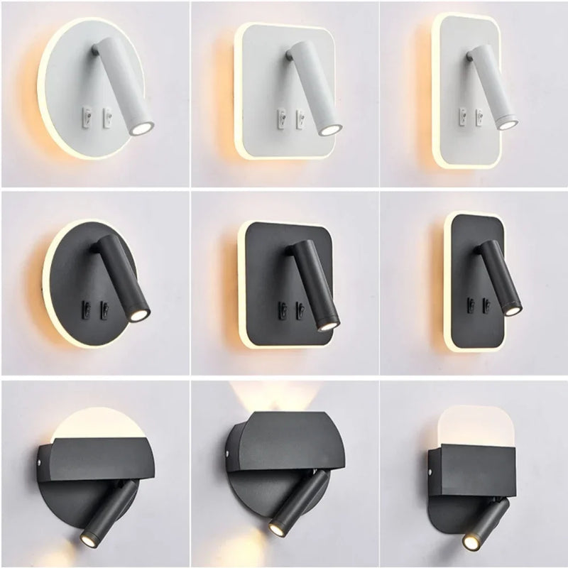 Afralia™ Rotatable LED Wall Lamp 3W-10W Modern Sconce Light for Home Décor