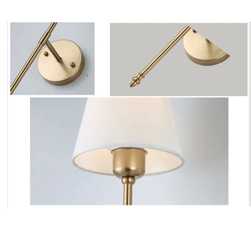 Afralia™ Nordic Bedroom Wall Lamp Simple Living Room Office Hotel Study Light