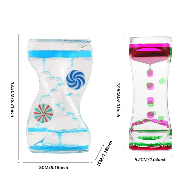 Afralia™ Liquid Motion Sand Timer Stress Toy for Children, Living Room Decor