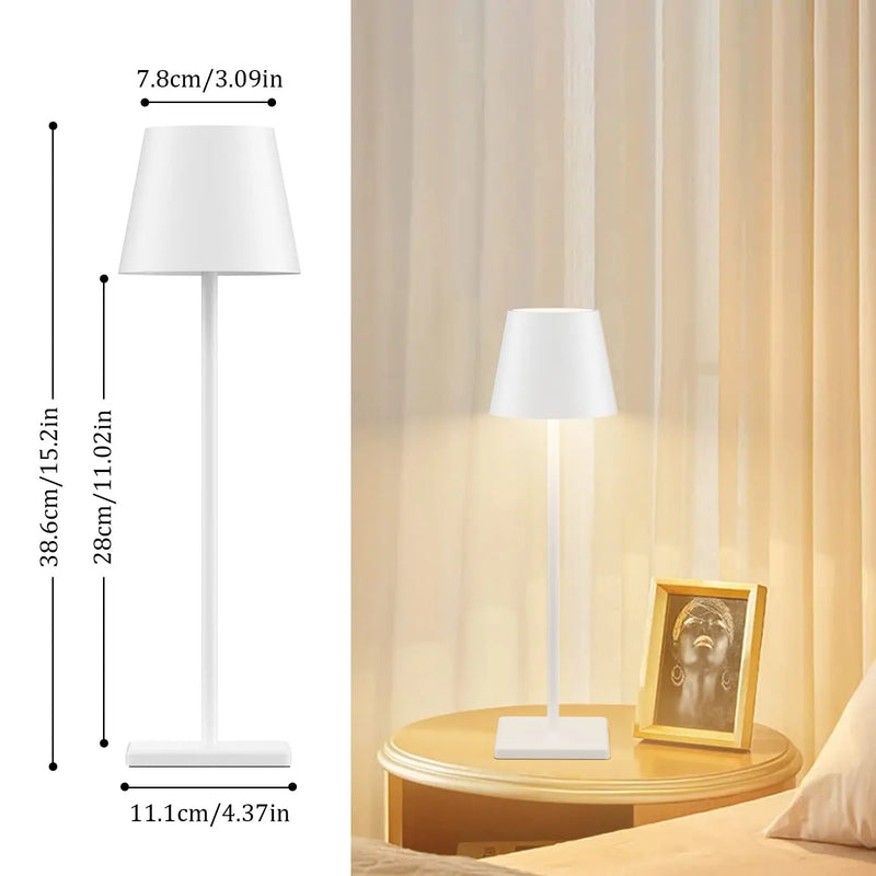 Afralia™ Acrylic Crystal Art LED Table Lamp - Rechargeable Cordless Design