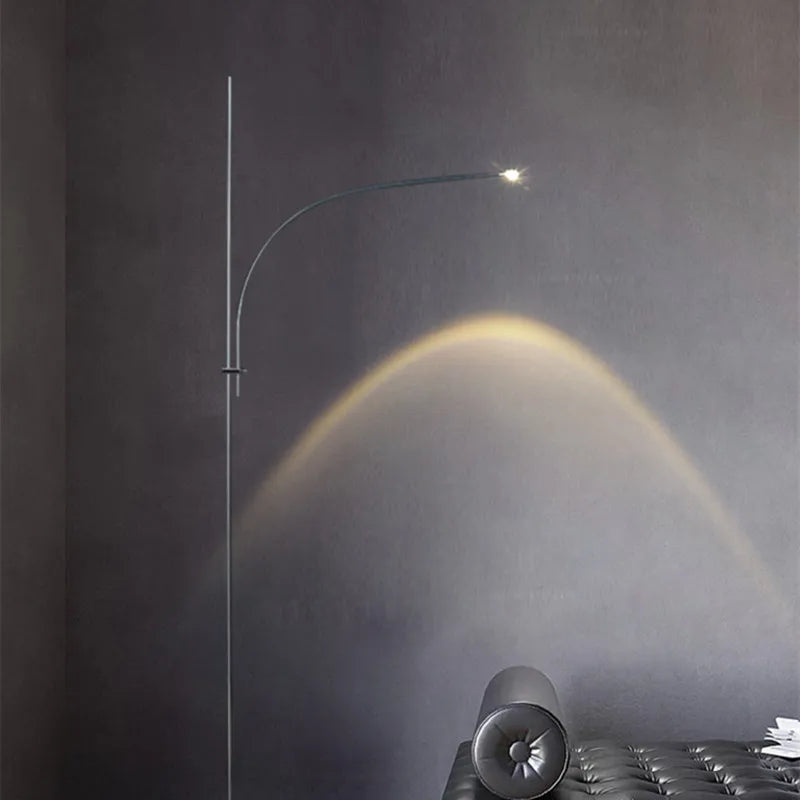 Afralia™ Minimalist Arc Floor Lamp Projection Light for Dining Room and Living Room