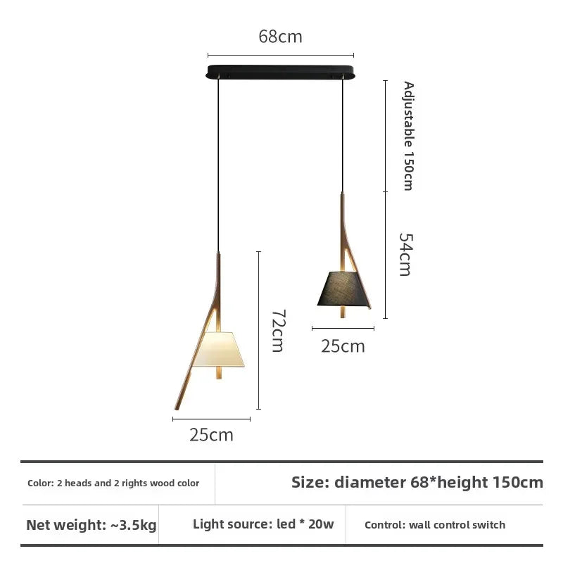 Afralia™ Wooden Chinese Chandelier for Tea Room, Study, and Restaurant Decor Lighting