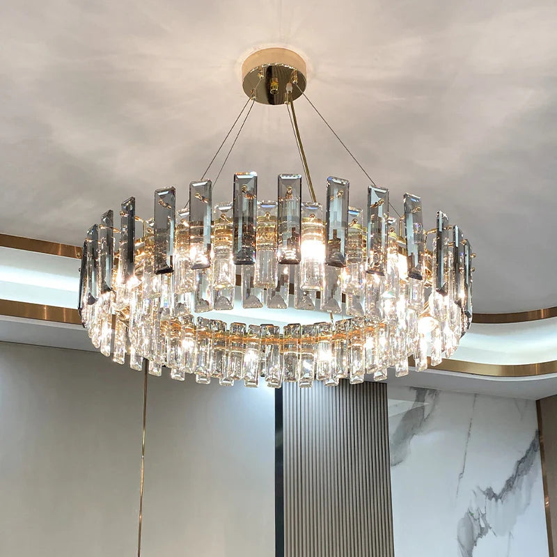 Afralia™ Modern Luxury Crystal Chandelier for Home Decor