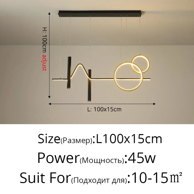 Afralia™ Modern LED Pendant Lights: Bedroom Living Dining Room Kitchen Bar Indoor Lighting with Remote Control