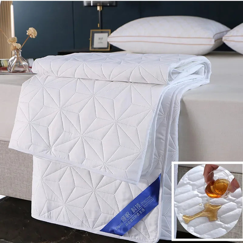 Afralia™ Cotton Quilted Waterproof Bed Protector Pad for Elderly, Children, Mother Child