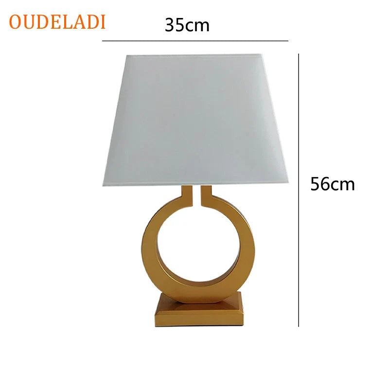 Afralia™ Luxury Gold Table Lamp: Modern Nordic LED Reading Light for Bedroom