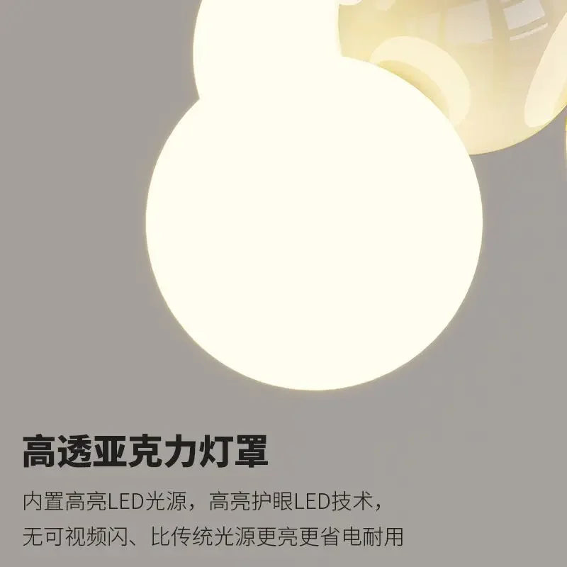 Afralia™ Nordic LED Chandelier Pendant Light for Children's Room, Bedroom, Dining Room