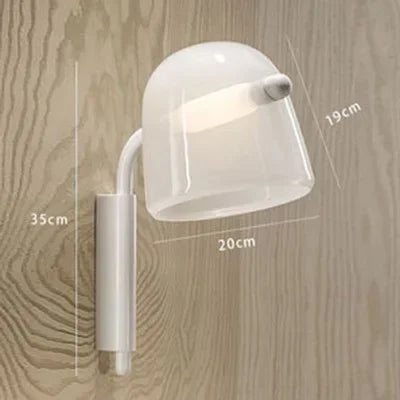 Afralia™ Nordic Glass Wall Lamp for Bedroom Study Aisle, Minimalist Design, Decorative Lighting