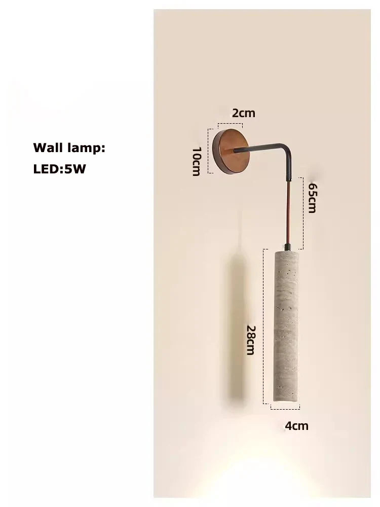 Afralia™ LED Natural Stone Round Linear Chandelier - Dimmable, Ceiling Hanging Lamps