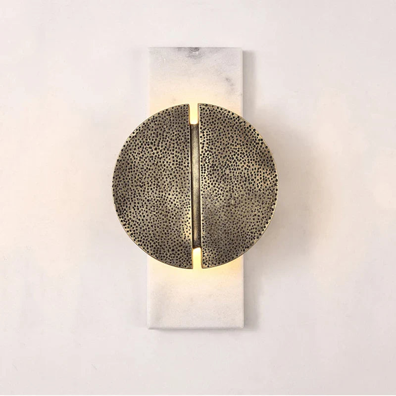 Marble Wall Light Luxury Home Decor Lamp Afralia™ Black Grey Sconce Aisle Hotel