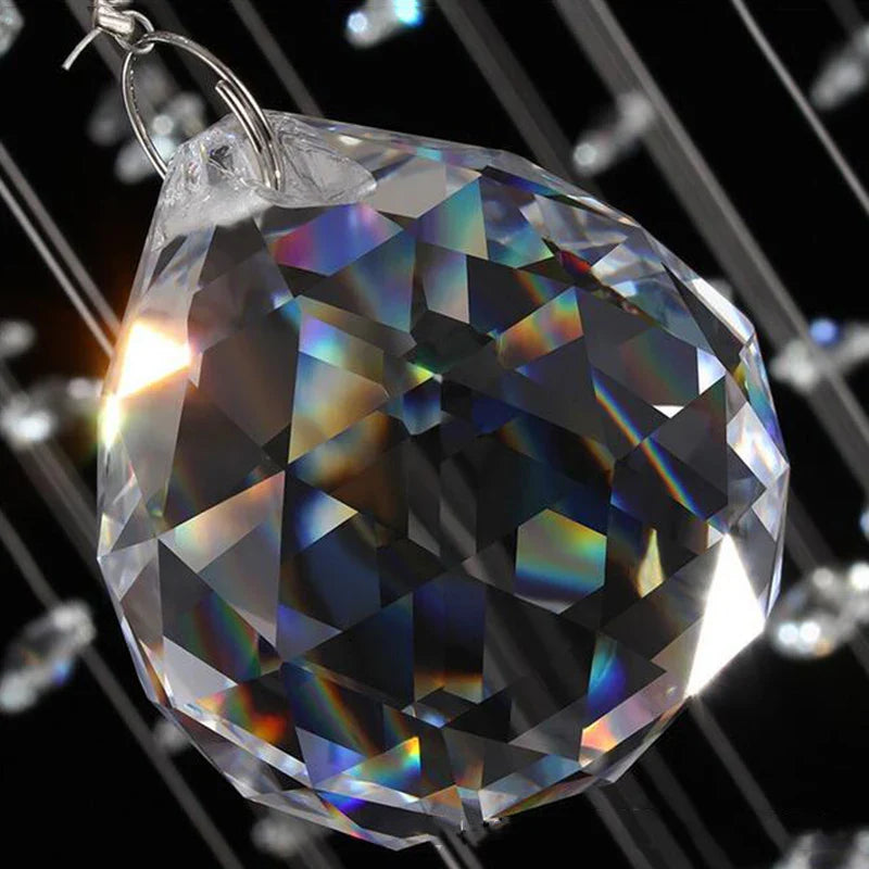 Afralia™ Luxury Crystal Chandelier LED Modern Lighting for Living Room