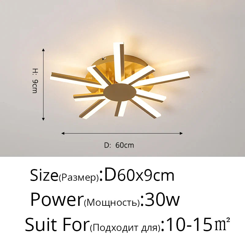 Afralia™ Nordic Chandelier LED Lamp Modern Ceiling Lights for Living Room Bedroom Kitchen Decor