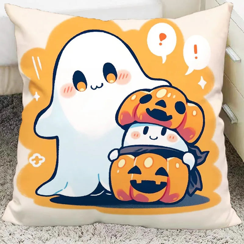 Afralia™ Halloween Plush Cartoon Pillow for Living Room and Bedroom, Festive Decoration
