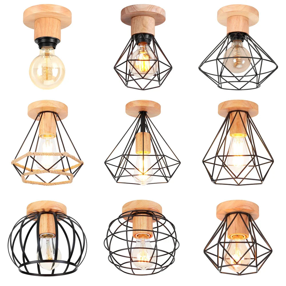 Afralia™ Minimalist E27 Ceiling Lights for Kitchen Living Room Bar Restaurant