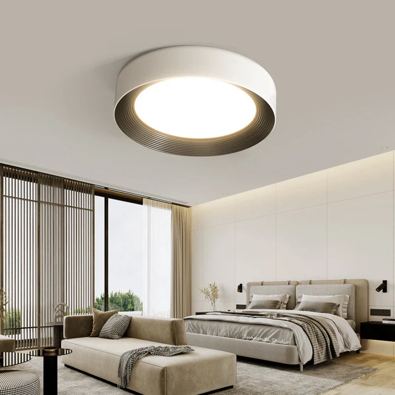 Afralia™ LED Ceiling Lights: Modern Dimmable Square Circular Indoor Lighting for Bedroom, Balcony, Aisle
