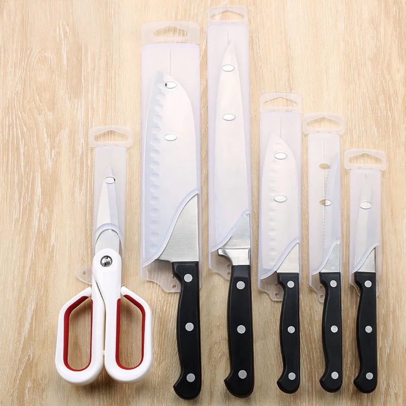 Afralia™ Knife Scabbard: Blade Sleeve for Chef Knives, Bread Knives, Scissors & More
