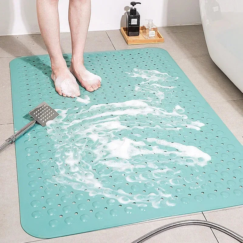 Afralia™ Large Non-Toxic Non-Slip Bath Mat with Suction Cups for Safety and Comfort