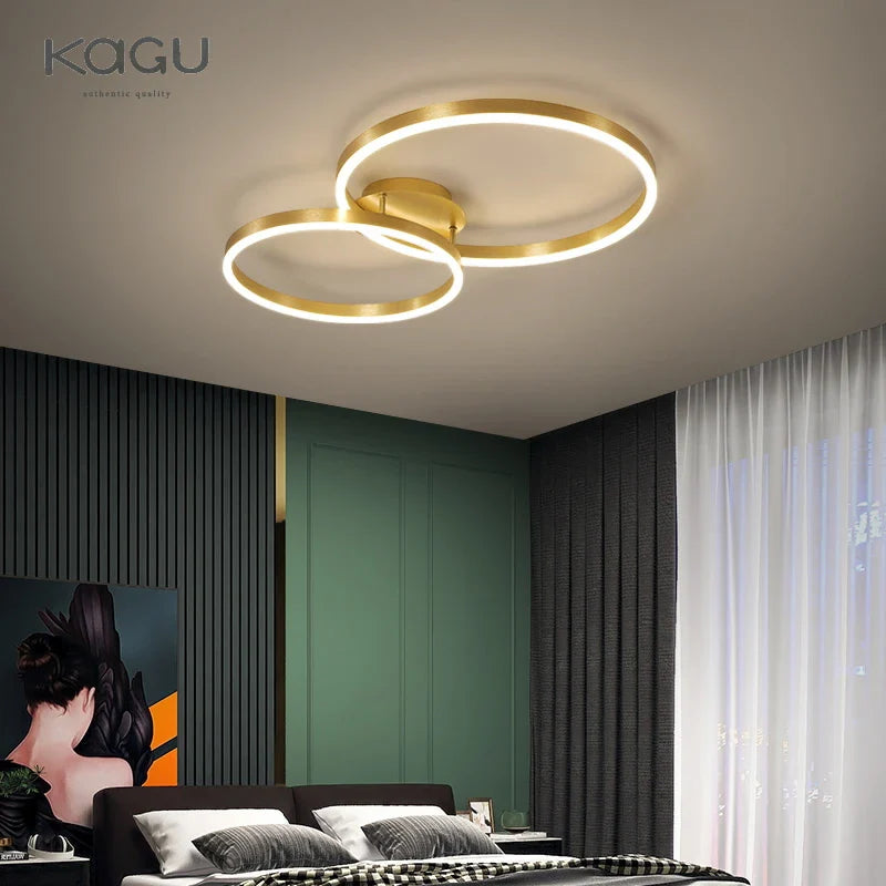 Afralia™ Modern LED Ceiling Chandelier for Living Room Bedroom Kitchen Lighting