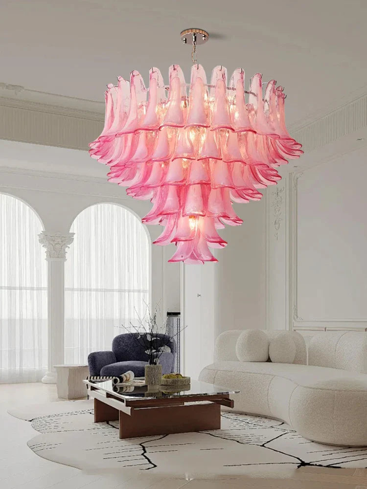 Afralia™ White Glass LED Chandelier: Elegant Chrome/Gold Lighting